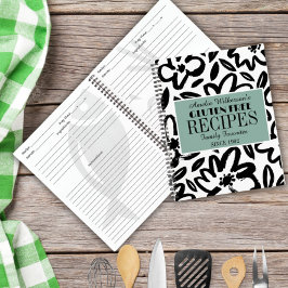 Receita moderna de flor branca e negra