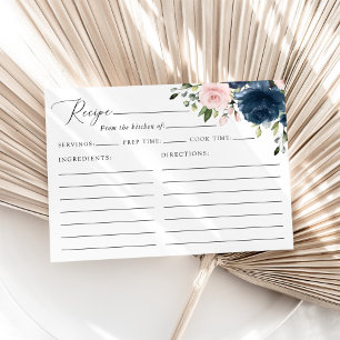 Receita para Chá de Noiva com Flores Navy e Rosada