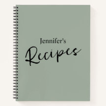 Receita Verde Elegante Minimalista