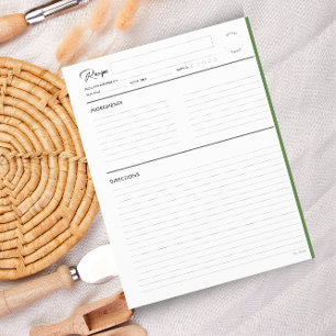 Receita vinculada com notas no formato de carta Mo