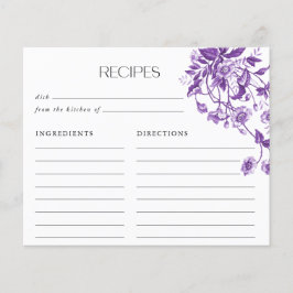 Receitas de Chá de Cozinha de Noiva Floral Toile F