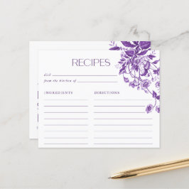 Receitas de Chá de Cozinha de Noiva Floral Toile F