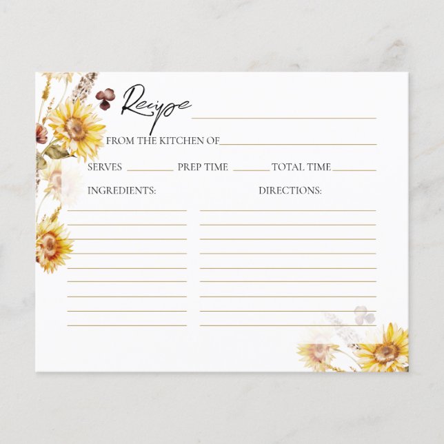 Receitas Modernas de Chás de panela de girassol (Frente)