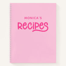 Receitas Personalizadas Rosa e Fuchsia