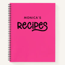 Receitas Personalizadas Rosa Fúcsia