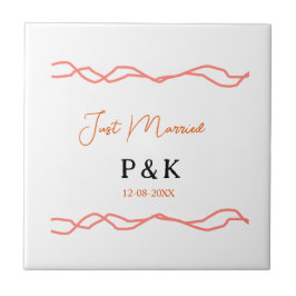 Recem casados adicionar nome do casal data red vin