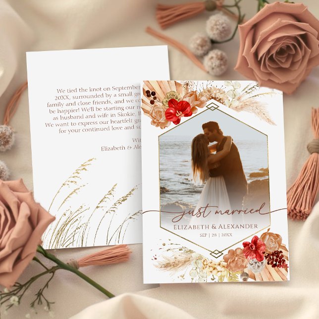 recem casados | Anúncio de Foto Boho Wedding (Criador carregado)