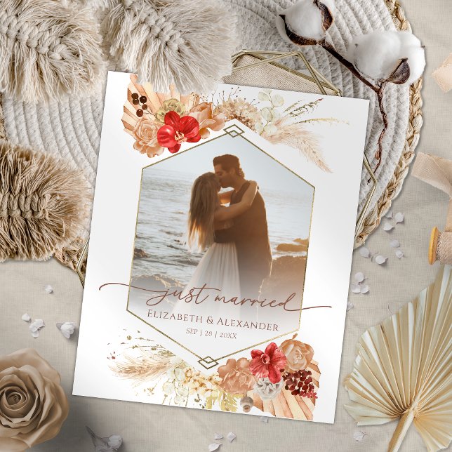 recem casados | Anúncio de Foto Boho Wedding (Criador carregado)