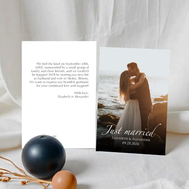 recem casados | Anúncio de foto de casamento (Criador carregado)