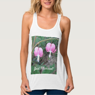Recém-Casados Camiseta sem Mangas Corações Sangran