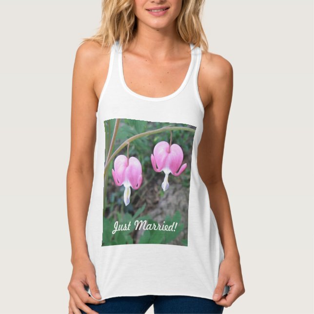Recém-Casados Camiseta sem Mangas Corações Sangran (Frente)
