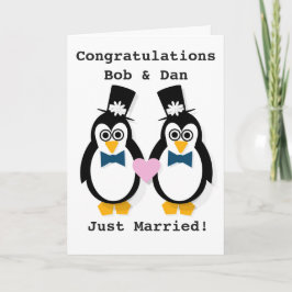 "Recem casados!" Cartão personalizável do Sr & Sr.