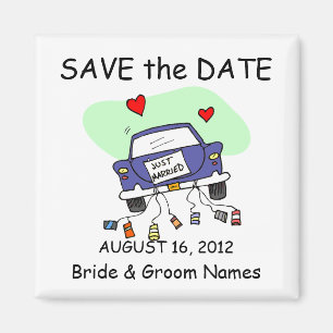 Recem casados Clipart do casamento da imã salve a
