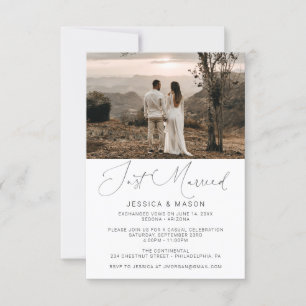 Recém-Casados Convite de Casamento Fizeram Elopame