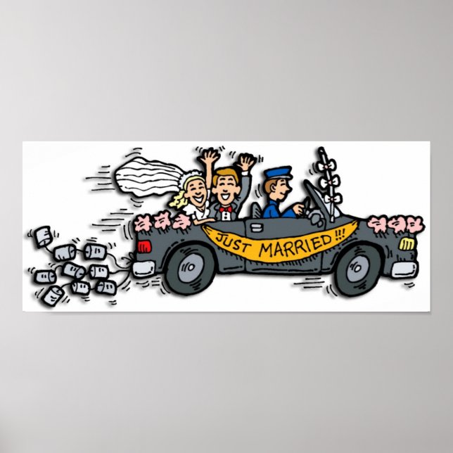 "Recem casados!" Pôster (Frente)