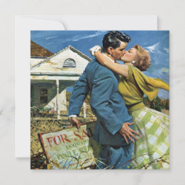 Recém-Casados Vintage, Convite para Festa de Inaug