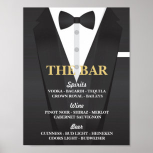 Recepção de casamento de Poster Tuxedo