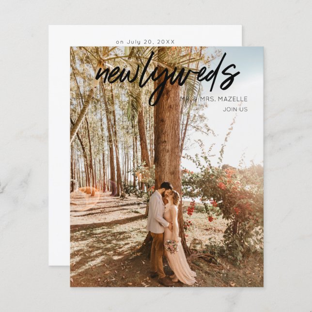 Recepção de casamento de Posto de fotos B 1 (Frente/Verso)