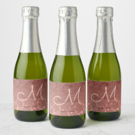 Recepção de casamento Elegante Dourada de rosa