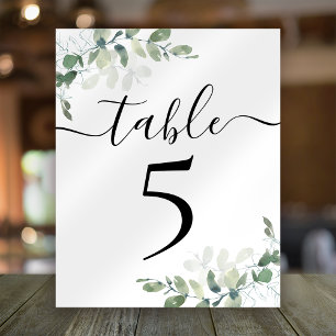 Recepção de casamento Eucalyptus - Tabela Número 5