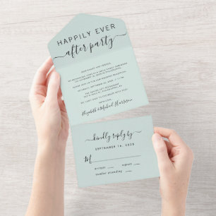 Recepção de Casamento Menta Felizes para Sempre