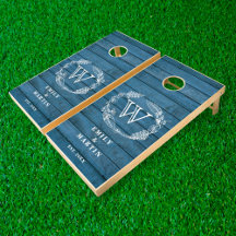 Recepção de casamento Monograma Madeira russa