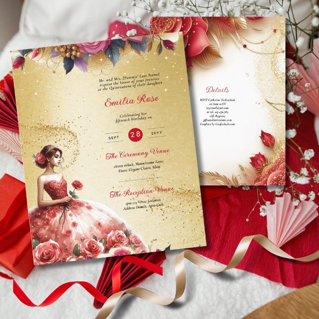 Recepção de Cerimônia de Vestido de Quinceanera Do (Criador carregado)