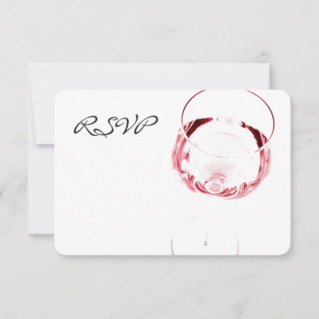 recepção de vinho tinto RSVP (Frente)