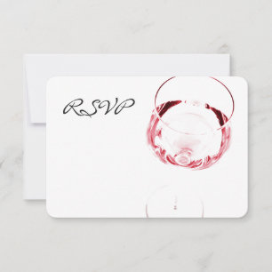 recepção de vinho tinto RSVP