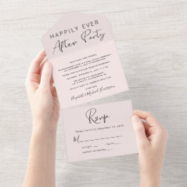 Recepção Feliz Para Sempre Casamento Rosa