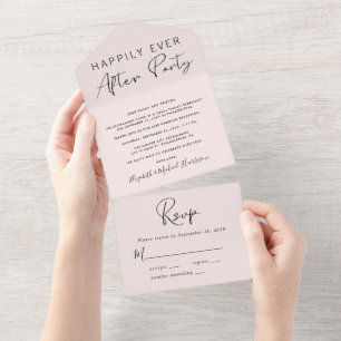 Recepção Feliz Para Sempre Casamento Rosa