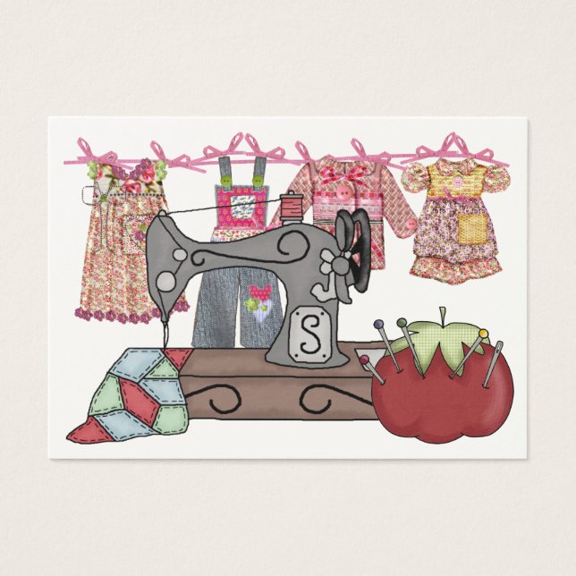 Receptáculo de presentes de costura/Cartão de carr (Frente)