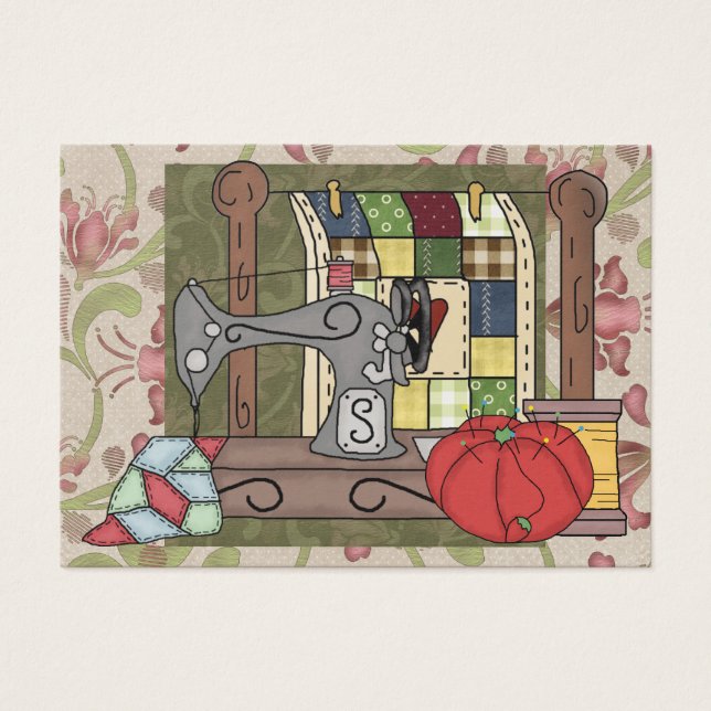 Receptáculo de presentes de costura/Cartão de stre (Frente)
