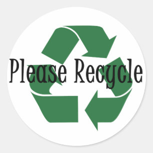 Recicl por favor a etiqueta