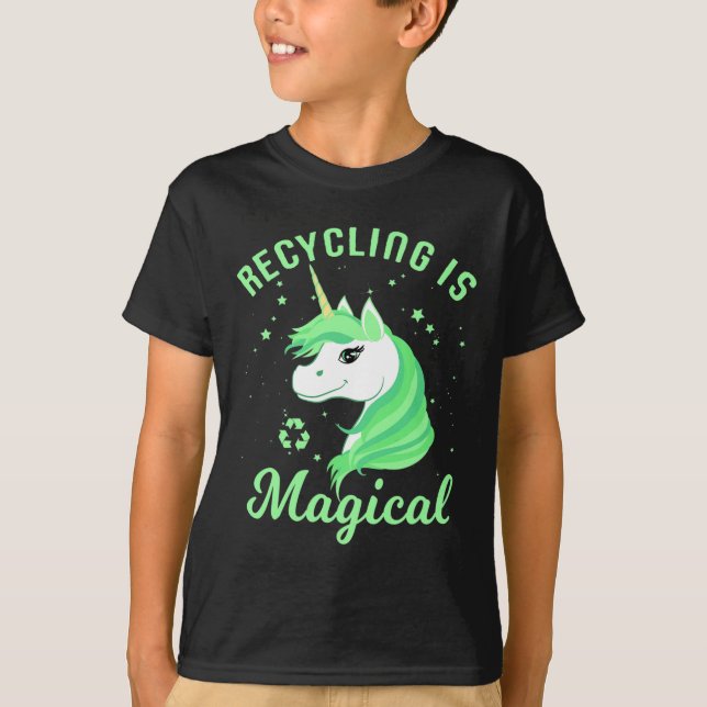 Reciclagem É Camisa Magia Do Dia Da Terra Do Unicó (Frente)