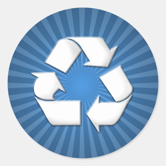 Reciclar azul adesivos 001 (Frente)