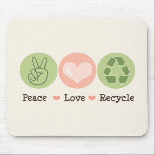 Reciclar Mousepad do amor da paz