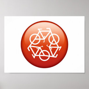 reciclar vermelho por Petr Kratochvil pôster
