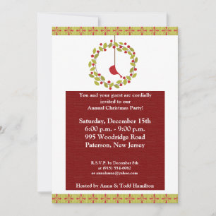 Recife de Natal 5 x 7 / Convite para aves cardinei
