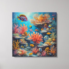 Recife tropical - Impressão de arte Canvas