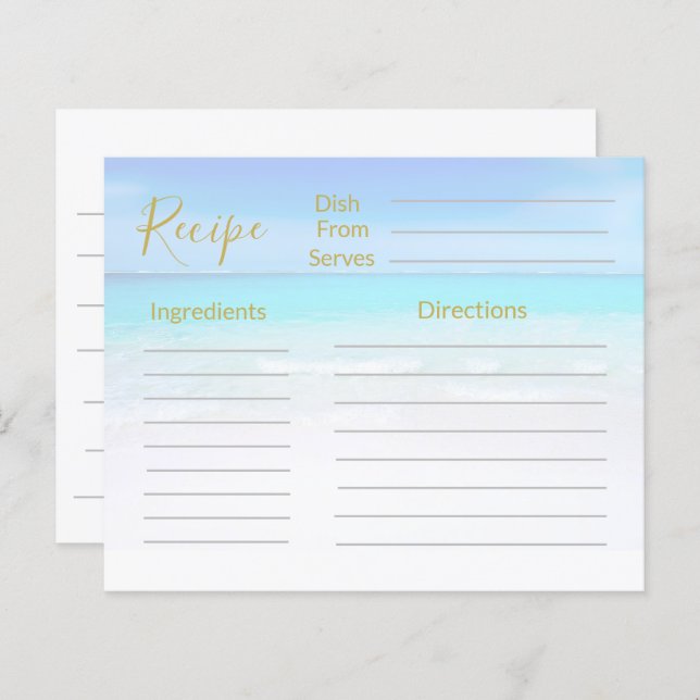 Recipiente Ocean Beach Sea Blue (Frente/Verso)