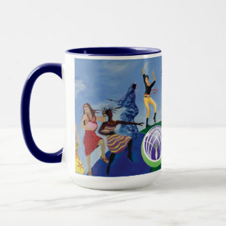 Recolha a caneca de café das mulheres