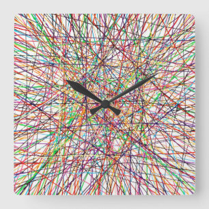 Recolher o relógio de parede dos autocolantes