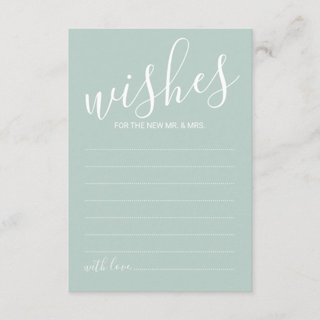 Recomendação e Cartão de Desejo de Casamento de Sc (Frente)