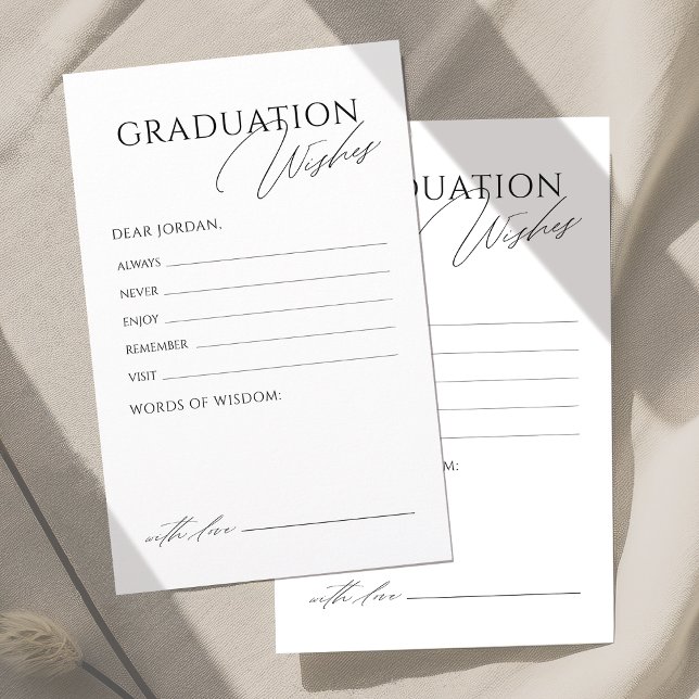 Recomendações e desejos do Formando de Script Eleg (Simple Elegant Script Graduate advice & wishes)