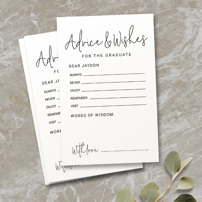 Recomendações e desejos do Formando de Script Mode (Simple Modern Script Graduate advice & wishes)