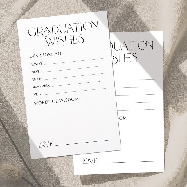 Recomendações e desejos mínimos de Formando elegân (Minimal Graceful Elegance Graduate advice & wishes)