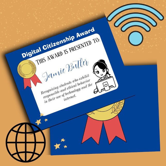 recompensa de certificado de prêmio digital (digital award)