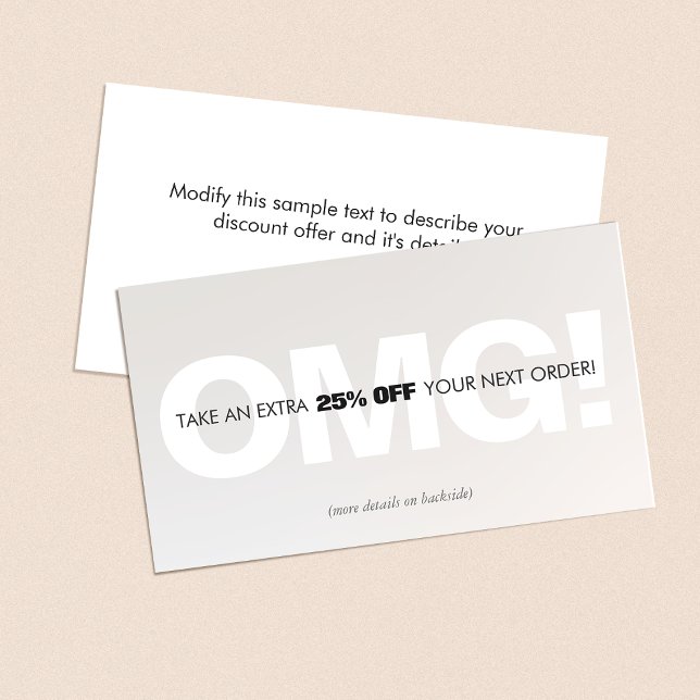 Recompensa de Cupão de Desconto de Fidelidade do C (Criador carregado)