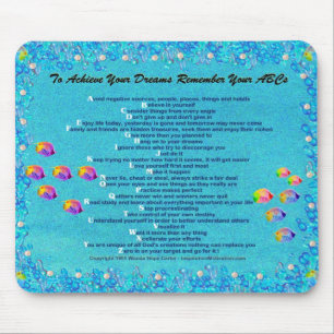 "… Recorde cena subaquática Mousepad do seu ABCs"